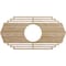 Ekena Millwork Chrysler Wood Fretwork Pierced Ceiling Medallion, Red Oak, 40"W x 20"H x 10 1/2"ID x 1/4"T CMWP40X20X0250CSRO - alternate 1